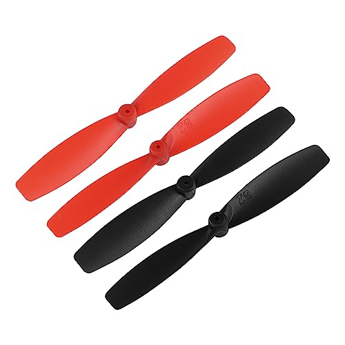 QUARKZMAN 55mm CW CCW 2 paletas RC Hélices x 8 Pares para FPV Cuadrcióptero Carrera Dron, [Negro]