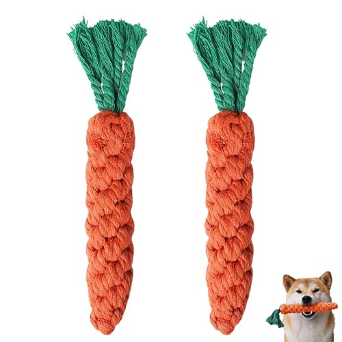 SSHUIKKAI 2 Stück Hundespielzeug Ostern, Kauspielzeug Welpe, Ostergeschenk Für Hunde, Hundespielzeug Welpe, für Kleine Mittelgroße Welpen(Orange Farbe)