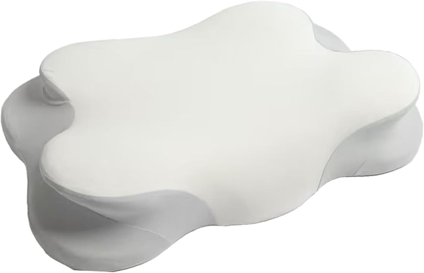 Cloud Align Pillow Mellow Sleep, Dual Height Ergonomic Cervical Pillow for Side Back & Stomach Sleepers, Contoured Orthopedic Bed Pillow with Washable Cover