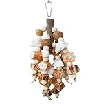 Bird Foraging Toys - Wooden Bite-Resistant Bird Behavioral Training Assistant | Parakeet Chew Toys for Macaws, Sparrows, Parakeets, Lovebirds, Conures, Cockatiels, Cage Use