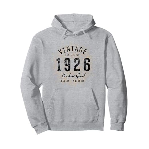 Vintage cumpleaños nacido en 1926 Sudadera con Capucha
