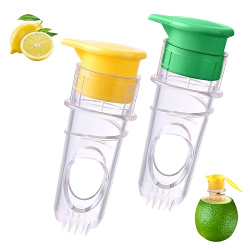 Presse-agrumes manuel pour citrons et oranges, 2 unités avec bec verseur