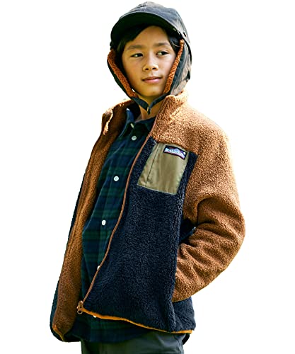 [クリフメイヤーキッズ] モコ ボア ジャケット キッズ ジュニア 男女兼用 120 ネイビー