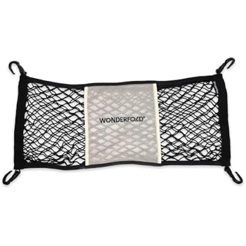 WONDERFOLD Heavy Duty Stroller Wagon Cargo Net for Extra Storage Space with Super Stretchable Netting & Large Storage Capacity (Fits W2 & W4 Wagons Only), Beige
