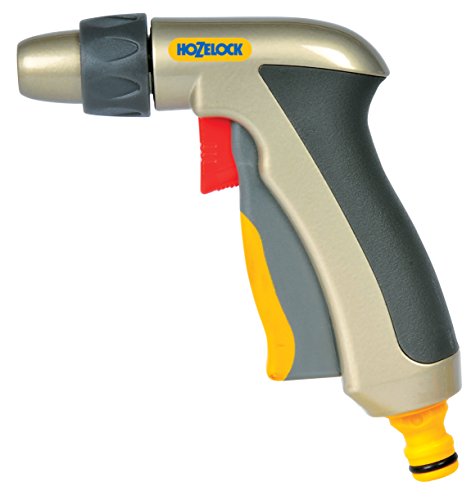 HOZELOCK - Jet Spray Gun Plus : Ergonomic, Extremely Compact Metal Cleaning Gun for Optimum Ease of Use, Lockable: 2 Spray Patterns [2690P6001]