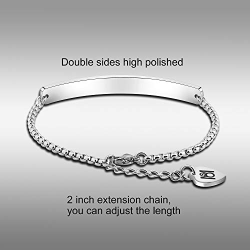 Myospark A Piece Of My Heart Is In Heaven Memorial Bracelet Hand Stamped Bracelet Loss Memorial Gift (Sliver Bracelet) #TOP4