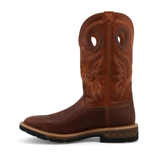 Image of Twisted X mens 12 inch Pull on Soft Toe Western Work Boot