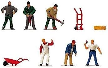 Miniatura 2 de Hornby OO calibre de trabajadores 176 escala figuras miniatura para modelos diseños de tren R7117