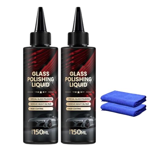 Glass Polishing Liquid Car Window Cleaning Spray Anti-Fog Hydrophobic Coating Spray Removes Scratches Wiper Marks, Swirls, and O