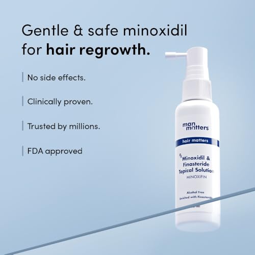 Image of Man Matters 5% Minoxidil + 0.1% Finasteride Solution 60ml | For Hair Loss & Hair Growth | Alcohol Free (Pack of 2)