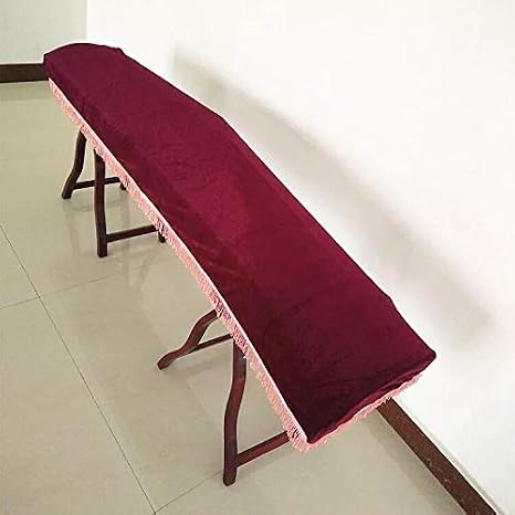 High-Grade Guzheng Dust Cover Cloth Set Thick Fabric Dustproof and Anti-Gray Shaw Cover and Stool Cover (Red)