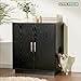 Gitelsnour Litter Box Enclosure, 30.9'' High Large Litter Box Furniture, Modern Cat Litter Box Enclosure with Hidden Storage, Side Table, End Table, Black GCLB003BK