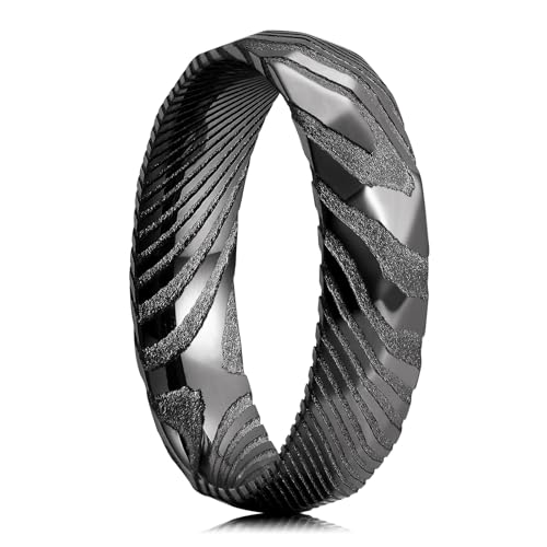 King Will Premium Damascus Wedding Band for Men