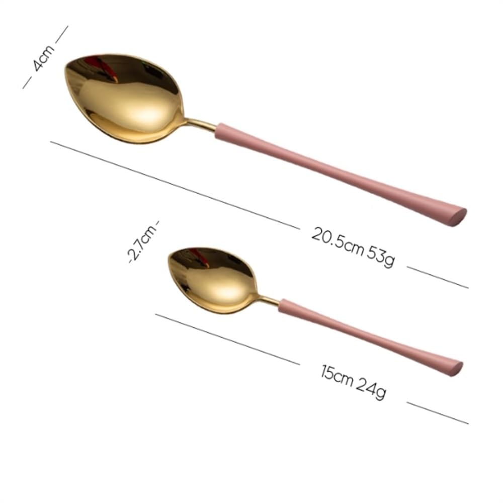 Cuillères De Service Cuillère délicate en Acier Inoxydable, cuillère à café Domestique, cuillère à Dessert
