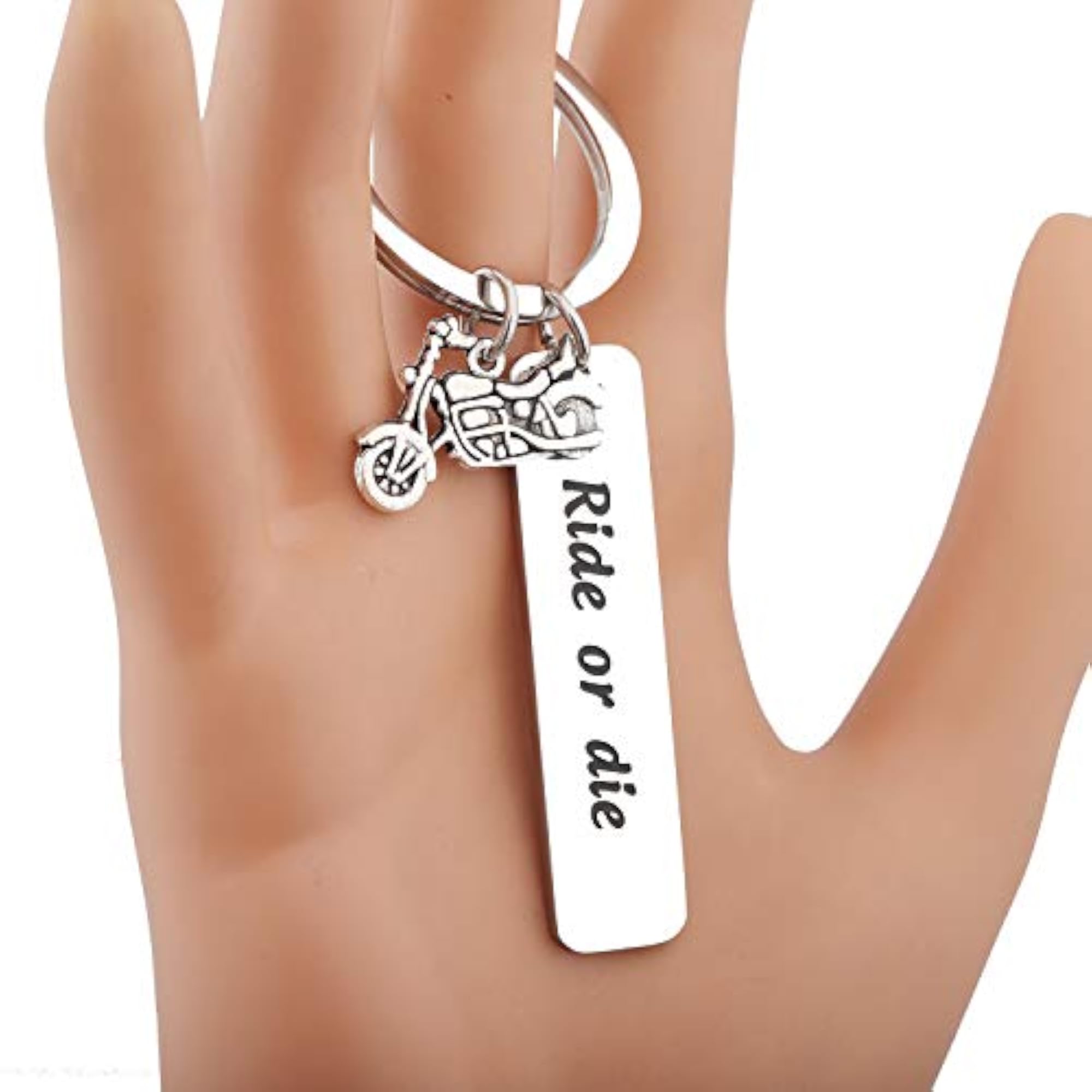 Biker Ride Keychain, Adventure Gift for Couples