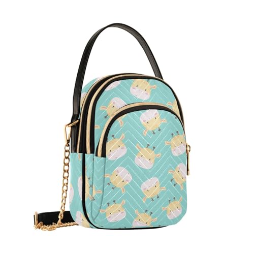 Sac à bandoulière girafes vertes, le cadeau mignon pour femme et jeune fille