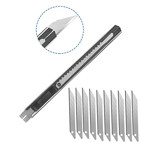Dujiso 108 Pcs Precision Cutter Carving Craft Hobby Knife Kit Includes Hobby Knife And Blades Stainless Steel Ruler Cutting Board For Diy Art Work Cutting, Hobby, Craft Scrapbooking Stencil #TOP4