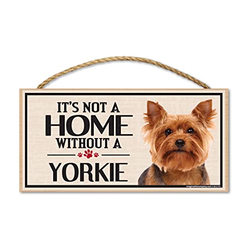 Image of Imagine This Wood Sign for Yorkie Dog Breeds