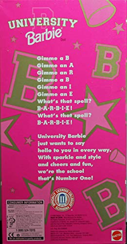 University Barbie Special Edition Cheerleader Georgia Bulldogs miniatura 1