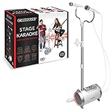 Karaoke Machine for Adults and Kids with 2 Microphones, Streams Music via AUX, USB, SD Card Slot or Bluetooth