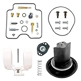 Accessoires pour Motos Kit De Réparation Carburateur pour Moteur Moto pour Kawasaki KFX400 2003 2004 2005 2006, Flotteur Et Membrane, Pièces Quad(All)