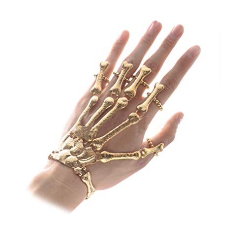 Yissma - Collar de esqueleto para Halloween, diseño gótico