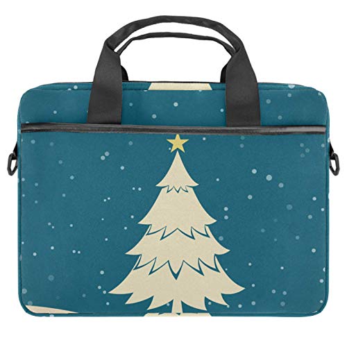 Bolso bandolera blanco de árbol de Navidad con correa cómoda para llevar todo el día