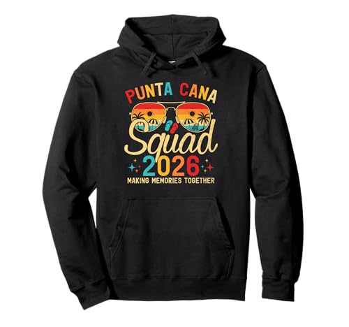 Punta Cana Beach Summer Vacation Family Trip 2026 Squad Pullover Hoodie