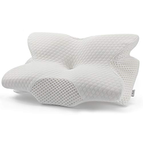 Coisum Back Sleeper Cervical Pillow - Memory Foam Pillow for Neck and Shoulder