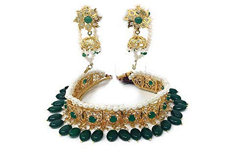 Tazs Trendy Amazing Zeal Store Pearl Gold Plated Bridal Choker