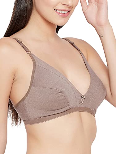 Image of Clovia Women Cotton Plunge Non-Padded Bra