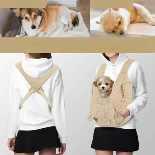 Mochila transpirable para perros con diseño ergonómico y bolsillos de viaje 8