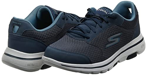 Skechers Mens Gowalk 5 Qualify - Athletic Mesh Lace Up Performance Walking Shoe Sneaker, Navy, 10 Us #TOP5