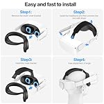 Head Strap Compatible with Oculus Quest 2,Meta Quest 2 Accessories Adjustable Elite Strap Replacement for Enhanced Comfort Support and Gaming Immersion in VR (Without Battery) - Image 4