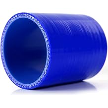 G-PLUS 3.5" Straight Silicone Hose, 3-Ply Intercooler Coupler Tube Pipe, Universal for Connecting Turbo Piping or Intake Piping Inner diameter 3.5inch/89mm Blue