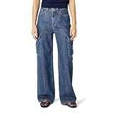 The Drop Women’s Montana Cargo Jean, Medium Stone, 24