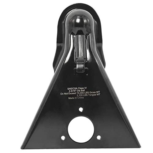 NovelBee - NovelBee 2-5/16" Ball Class IV A-Frame Trailer Coupler 14000LBS Capacity with Powder Coated Black