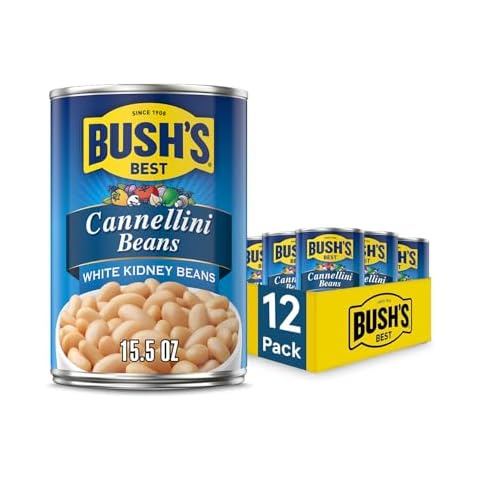 BUSH'S BEST Canned Cannellini Beans (Pack of 12) Cover