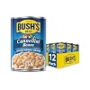BUSH'S BEST 15.5 oz Canned Cannellini Beans, Source of Plant Based Protein and Fiber, Low Fat, Gluten Free, (Pack of 12)