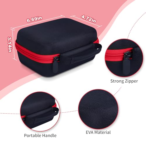Maleta para cámara infantil Hikkon color negro y rojo miniatura 3