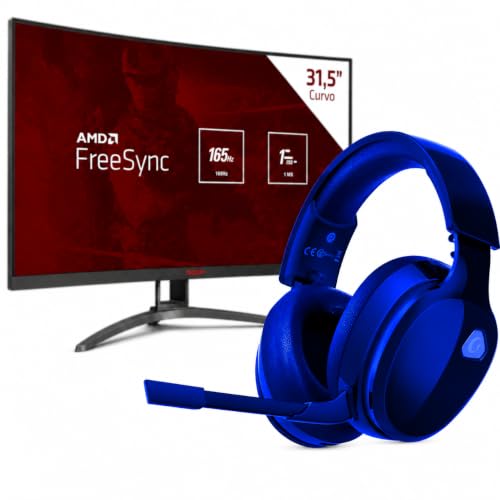Image of AOC 2.4GHz Wireless Gaming Headset, Dark Blue