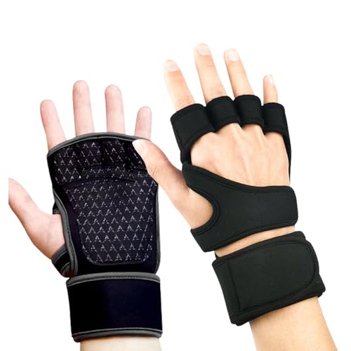 aifitbre Weight Lifting Gloves for Men Women, Padded Workout Gloves with Wrist Support Comfort Protection Strong Grip Great for Gym Fitness Weightlifting Pull Ups Cross Training