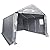 VEVOR 10x 15 FT Heavy Duty Garage Portable Shed Outdoor Storage Shelter, Steel Metal Peak Roof All Season Portable Carport Outdoor Storage Tent with Roll-up Zipper Door and Ventilated Windows
