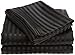 FULL SIZE STRIPED Sheet set, BLACK