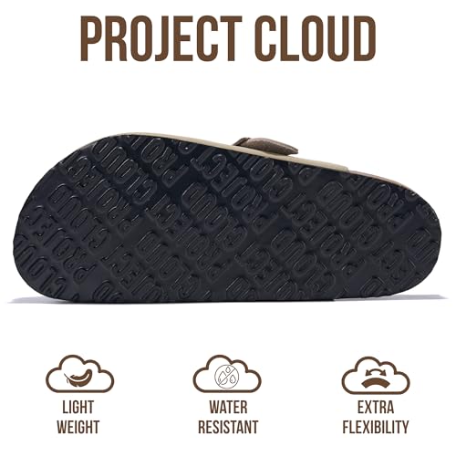 Image of Project Cloud 100% Genuine Leather Footbed Clogs for Women - Memory Foam Arch Support Slippers for Women - Trendy Slip-ons Women's Mules & Clogs Sandals