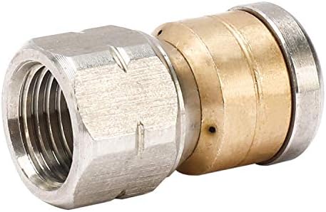 DasMorine Sewer Jetter Kit for Pressure Washer,1/4" NPT, Sewer Jet Hose,5800PSI,Rotating Sewer Jetter Nozzle, Button Nose Sewer Jetter Nozzle,Coupler,1/4" Quick Disconnect Plug (15m)