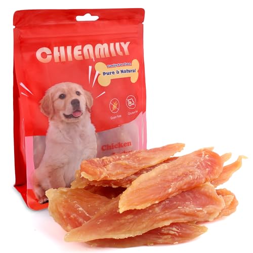 Chienmily Chicken Jerky Dog Treats, Made with Real Chicken Breast ...