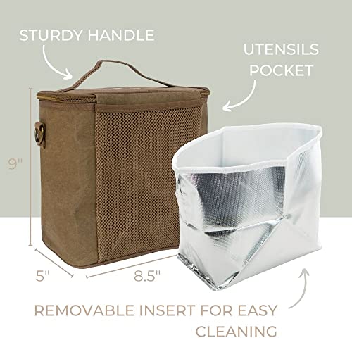 Soyoung Olive Paper Lunch Poche, 1 Ea #TOP3