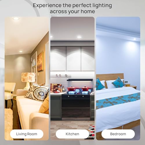 Image of Wipro Alpha 6W CCT LED Panel Light,3-in-1 Color Changing (Warm /Neutral /Cool White)|3-inch Cutout |4kV Surge & 440V High Voltage Protection |JB Recessed Downlight for False Ceiling,Home,Office|Pck of 1