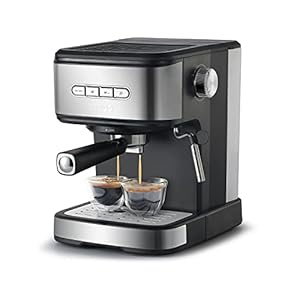 SENYA Machine à café expresso et cappuccino, cafetière, percolateur avec mousseur de lait, 15 bars SYBF-CM008